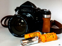Pentax 6x7 MLU, + 55mm f/3.5